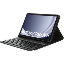 Mobiparts Bluetooth Keyboard Coque Samsung Galaxy Tab A9 Plus (2023) Etui Clavier Bluetooth QWERTY - Noir