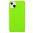 Mobigear Rubber Touch Coque iPhone 15 Plus Coque arrière en Silicone - Citron vert