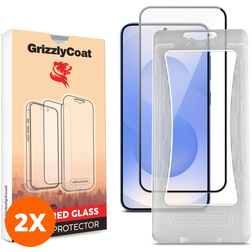 GrizzlyCoat Easy Align Samsung Galaxy S26 Plus Verre trempé Protection d'écran - Compatible Coque + Cadre d'installation (Lot de 2)