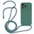 Mobigear Lanyard iPhone 14 Pro Max Coque avec cordon en Silicone - Vert