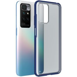 Mobigear Shockproof Coque Xiaomi Redmi 10 4G Coque arrière Rigide Anti-Chocs - Dark Blue