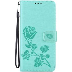 Mobigear Roses Housse HONOR 50 Lite Etui Porte-Monnaie - Vert