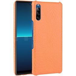 Mobigear Croco Coque Sony Xperia L4 Coque arrière Rigide - Orange