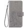 Mobigear Clover Housse Samsung Galaxy M51 Etui Porte-Monnaie - Gris