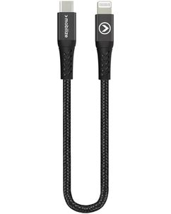 Mobilize Strong Nylon Câble USB-C vers Apple Lightning 0,2 mètre - Noir
