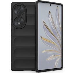 Mobigear Bumpy Coque HONOR 70 Coque arrière en TPU Souple - Noir