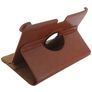 Xccess Deluxe Rotating Coque Samsung Galaxy Note 10.1 (2014) Etui Rotatif - Marron
