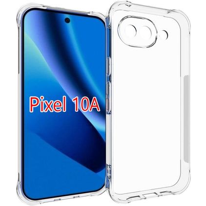 Mobigear Cushion Coque Transparente Google Pixel 10a Coque arrière en TPU Souple - Transparent