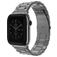 Mobigear Antwerp Bracelet Acier pour Apple Watch Fermeture boucle déployante - 42/41/40/38 mm - Gris