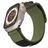 Mobigear Outdoor Bracelet Nylon Apple Watch Fermeture velcro - 42/41/40/38 mm - Vert armée