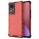 Mobigear Honeycomb Coque Xiaomi 12 Pro Coque arrière Rigide Anti-Chocs - Rouge