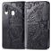 Mobigear Butterfly Housse Samsung Galaxy A40 Etui Porte-Monnaie - Noir