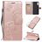 Mobigear Butterfly Housse Sony Xperia L4 Etui Porte-Monnaie - Rose doré