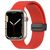 Mobigear Sport Mag Bracelet Silicone Apple Watch Fermeture magnétique - 49/46/45/44 mm - Rouge