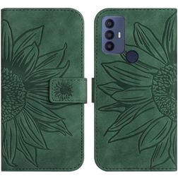 Mobigear Sunflower TCL 30 SE Étui Portefeuille - Vert