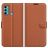 Mobigear Classic Housse Motorola Moto G60 Etui Porte-Monnaie - Marron