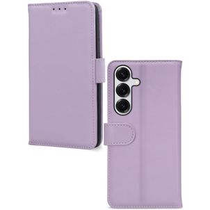 Mobilize Premium Gelly Housse Samsung Galaxy S25 Etui Porte-Monnaie - Violet