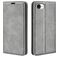 Mobigear Retro Slim Housse iPhone 16e Etui Porte-Monnaie - Gris