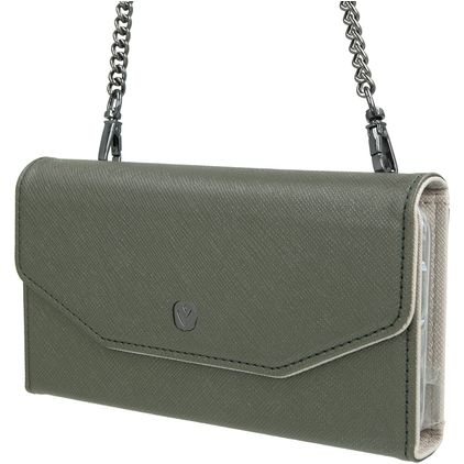Valenta iPhone 11 Détachable 2in1 Pochette en Cuir Véritable - Green Mode