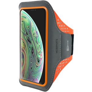 Mobiparts Comfort Fit Brassard Téléphone iPhone X Brassard Coque de Sport en Neoprène - Neon Orange