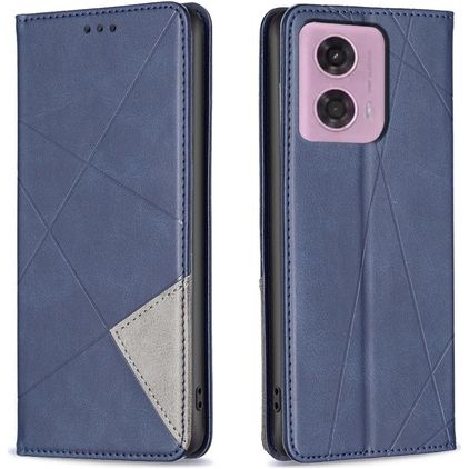 Mobigear Rhombus Slim Housse Motorola Moto G24 Etui - Bleu