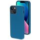 Mobiparts Coque iPhone 13 Mini Coque arrière en Silicone - Blueberry Blue