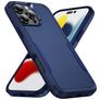 Mobigear Heavy Armor Coque iPhone 16 Pro Coque arrière Rigide Anti-Chocs - Bleu