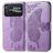 Mobigear Butterfly Housse POCO C40 Etui Porte-Monnaie - Violet