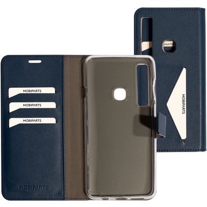 Mobiparts Classic Wallet Samsung Galaxy A9 (2018) Étui Portefeuille - Bleu