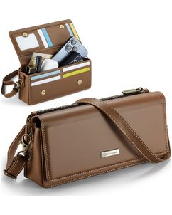 Caseme ME30 Crossbody Sac Téléphone - Large - Marron