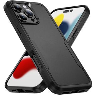 Mobigear Heavy Armor Coque iPhone 16 Pro Coque arrière Rigide Anti-Chocs - Noir