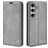 Mobigear Retro Slim Housse Samsung Galaxy S24 FE Etui Porte-Monnaie - Gris