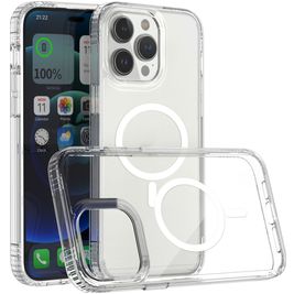 Mobigear Crystal Coque Transparente iPhone 14 Pro Max MagSafe Coque arrière Rigide - Transparent