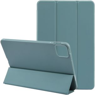 Mobigear Tri-Fold Gel Coque iPad Air 11 Pouces (2024) Etui en TPU,Similicuir - Vert