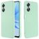 Mobigear Rubber Touch Coque OPPO A17 Coque arrière en Silicone - Vert