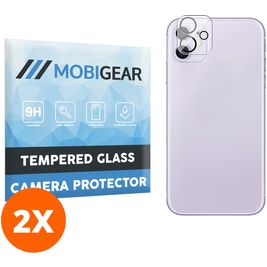 Mobigear iPhone 11 Verre trempé Protection Caméra - Compatible Coque (Lot de 2)