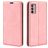 Mobigear Retro Slim Motorola Moto G42 Étui Portefeuille - Rose