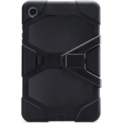 Xccess Survivor Essential Coque Samsung Galaxy Tab A8 10.5 (2021) Coque arrière en Plastique rigide,Silicone + Support Amovible - Noir