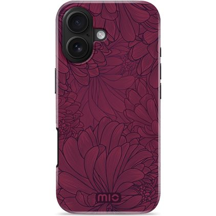 MIO Coque iPhone 17 MagSafe Coque arrière Rigide - Berry Blooms
