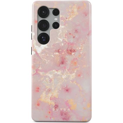 Burga Tough Samsung Galaxy S25 Ultra Plastique rigide Coque arrière Antichoc - Golden Coral