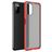 Mobigear Shockproof Coque Samsung Galaxy A03s Coque arrière Rigide Anti-Chocs - Rouge