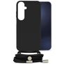 Mobilize Lanyard Gelly Samsung Galaxy A15 Coque avec cordon en TPU Souple - Noir