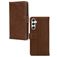 Mobilize Wallet Housse Samsung Galaxy A34 Etui en Cuir Véritable Porte-Monnaie - Marron