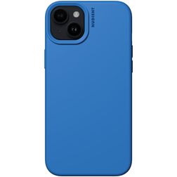 Nudient Base iPhone 15 Plus Silicone Coque arrière - Vibrant Blue