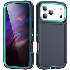 Mobigear Rugged Coque iPhone 17 Pro Coque arrière Rigide Anti-Chocs - Bleu