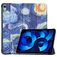 Mobigear Tri-Fold Coque iPad 11 (2025) Etui - Starry Sky