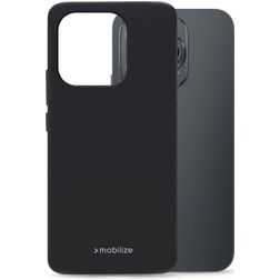 Mobilize Rubber Gelly Coque Honor 400 Lite Coque arrière en TPU Souple - Noir