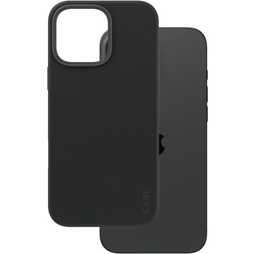 CARE by PanzerGlass Fashionable Coque iPhone 16 Pro Max MagSafe Coque arrière en Silicone - Noir