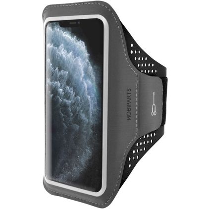 Mobiparts Comfort Fit Brassard Téléphone iPhone 11 Pro Max Brassard Coque de Sport en Neoprène - Noir