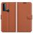 Mobigear Classic Housse TCL 20 SE Etui Porte-Monnaie - Marron